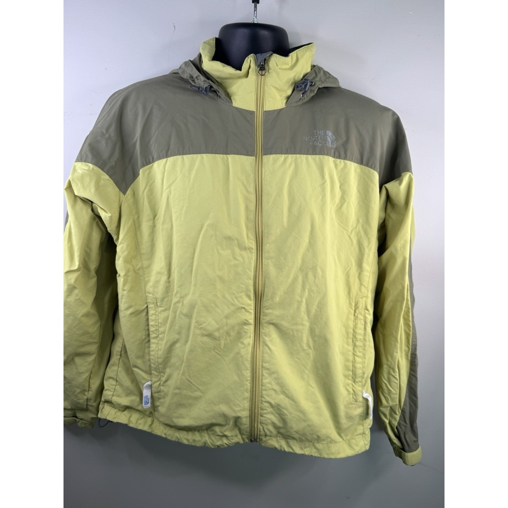 The North Face Hydrenalite Green Hooded Windproof Jacket Womens Size Large - Picture 2 of 7